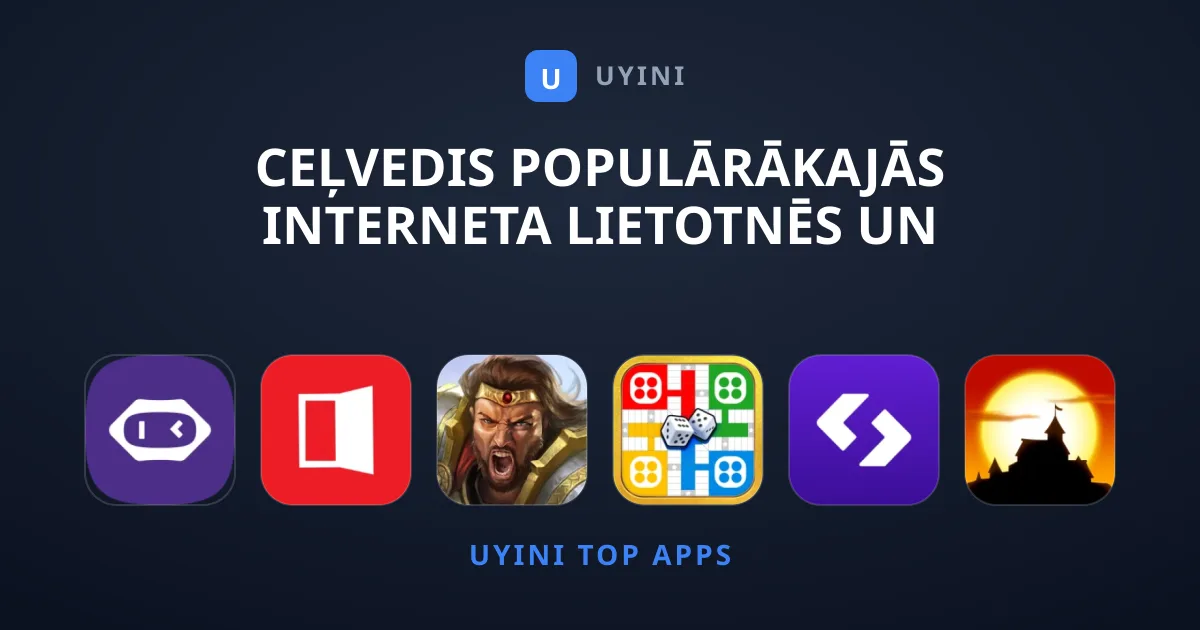Ceļvedis Populārākajās Interneta Lietotnēs Un Spēlēs